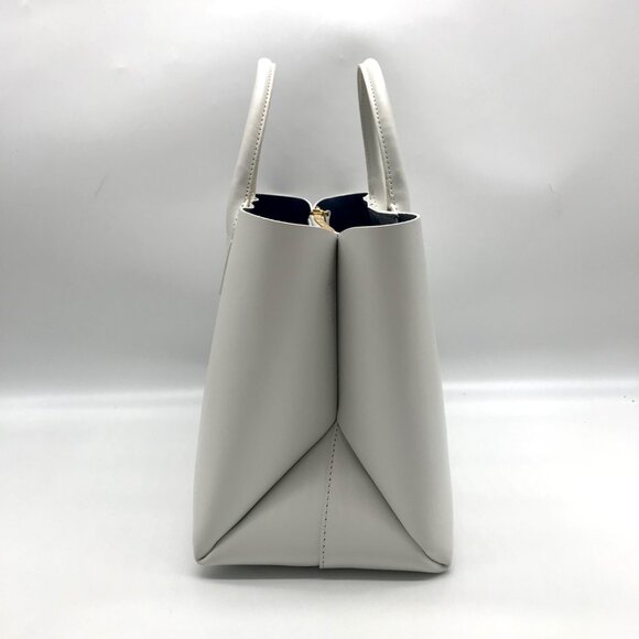 Mansur Gavriel White Leather Convertible Satchel - Picture 4 of 12